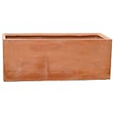 軽量大型植木鉢 ファイバークレイ プレーンプランター テラコッタ L70cm