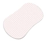 SheetWorld Fitted Bassinet Sheet (Fits Halo Bassinet Swivel Sleeper) - Pastel Pink Gingham Woven - M