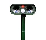 【Ferex】動物撃退器 超音波 ソーラー式 害獣対策 強力フラッシュ 赤外線動作センサー 獣害 鳥害 犬 猫 ネズミ カラス コウモリ 狐 アライグマに対応
