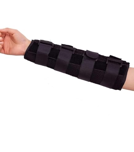 Amazon.co.jp: 肘装具、調整可能通気性メッシュ上肢アームスプリント