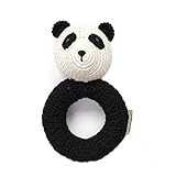 Organic Newborn Toys - Panda Baby Rattle by Cheengoo