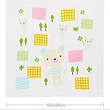 赤ちゃん漫画のバスタオルソフトコットンベビー浴用タオルベビーブランケット（ベア100 * 100センチメートル）