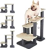 Yinanroa 犬 階段,犬 ステップ,ドッグステップ,ペット 階段,好きなように構築,DIY組み合わ1～5 層犬用階段,猫 ステップ,猫 階段,省スペース 滑り止め 犬 階段 ステップ,老犬 シニア犬 小型犬 耐久性 長持ち,ペット階段,犬階段(H76cm,L65cm,W40cm)