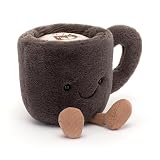 Jellycat アミューズブル コーヒーカップ ぬいぐるみ 5.5インチ - ドリンク ぬいぐるみ - 楽しいギフトアイデア