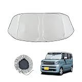 セイワ(SEIWA) サンシェード 車種専用 スズキ スペーシア(MK94系/ MK94S /MK54S型)専用 IMP373 ポップアップ 折り畳み フロント用 UVカット Aピラー 小窓 専用設計 チタン銀コーティング 紫外線カット& 遮光率100% 遮熱率58% カー用品 熱中症 猛暑 車中泊 災害対策 マツダ フレアワゴン 【実車装着確認済み】