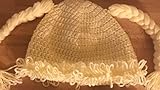 0 – 6ヶ月幼児人形ウィッグビーニー帽子ブロンド三つ編み