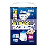 アテント パンツL 夜1枚安心パンツ 14枚 6回吸収 パッドなしでずっと快適 男女共用