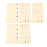 uxcell ブラジャー延長ホック　5段　ベージュ　5個入り