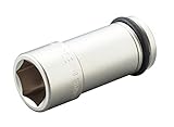 トネ(TONE) インパクト用ロングソケット HP6NV-30L 差込角19.0mm(3/4") 二面幅30mm