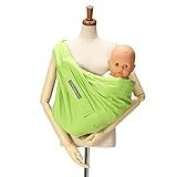 MiniMonkey ミニモンキー ベビースリング スタンダードカラー Baby Sling(standard colors)ライムグリーン(4Way 抱っこ紐） [並行輸入品]
