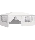 Amazon.co.jp: vidaXL 12側壁付きホワイトパーティーテント 8x4 m PE