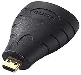 SANWA SUPPLY HDMI変換アダプタ マイクロHDMI 黒 AD-HD09MC