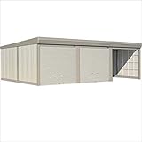 タクボガレージ　カールフォーマ　CM-Z9365　一般型　結露減少型　3台用　『シャッター車庫　ガレージ』 ムーンホワイト