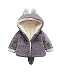 ISSDEM(イッスデン) 新生児 服 子供服 ベビー 可愛い コート キッズ アウター ジャケット フード付き 厚手 ふわふわ 暖かい アウターウェア ソフトコート 高品質 選べ色3種