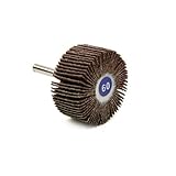 Lincoln Electric KH153 Mounted Abrasive Flap Wheel, Round Shank, Aluminum Oxide, 2 Diameter x 1 Widt