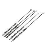 uxcell　ボアブラシ　鋼　金属　　ブラック　5個入り　ワイヤーブラシ洗浄パイプ管孔