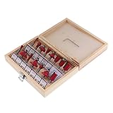 Fenteer シャンク　ルータカッタービット　ルーティング　　木製　ケース　　工具　　全2サイズ2様式 - 6mm, 15本