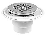 Oatey 42202 PVC Drain with Round Stainless Steel Snap-Tite Strainer, 2-Inch or 3-Inch [並行輸入品]