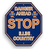 Illinois Fighting Illini Stop Sign