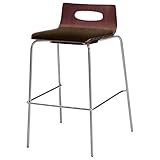 オリバー ダイニング ハイカウンターチェア スチール 布 ダークブラウン×ブラウン (S・CS-147・DB・ST+EF-34G)