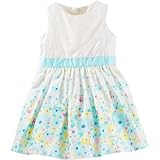 OSHKOSH(オシュコシュ) 2ピースフローラルボーダープリントドレス アイボリー ワンピース 12ヶ月【並行輸入】