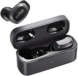 EarFun Free Pro ANC搭載ワイヤレスイヤホン【Bluetooth 5.2 + 28dBまでノイズキャンセリング】超軽量 ワイヤレス充電対応 32時間再生 外音取り込み Bluetoothイヤホン 自動ペアリング 100mS低遅延モード 完全ワイヤレスイヤホン 4マイク通話テクノロジー IPX5防水 左右分離型 快適装着感 SBC/AAC対応 ハンズフリー通話(ブラック)
