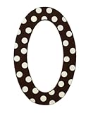 My Baby Sam Polka Dot Letter o, Brown/White by My Baby Sam