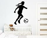 Dailinming PVC Wall Stickers Girls soccer kindergarten children's room decor bedroom home fashion se
