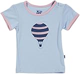 KicKeeパンツベビー女の子アップリケTee ( Baby ) – バルーン – Girl US サイズ: 3-6 months カラー: ブルー