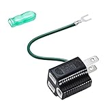 サンワサプライ 3P→2P変換アダプタ アースコード付き ブラック TAP-AD8BK