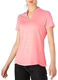 [Gopune] トレーニングシャツ レディース 半袖 vネックTシャツ トップス インナーシャツ フィットネスウェア ヨガウェア 軽量 無地 大きいサイズ（ピンク L）