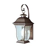 Transglobe Lighting 4971 WB Outdoor Wall Light with Beveled Glass Shades, Weathered Bronze Finished 
