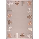Joy Carpets Kid Essentials Infants & Toddlers Frisky Friends Rug Beige 10'9 x 13'2 [並行輸入品]
