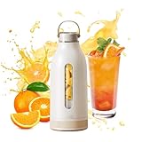 【2024最新改良 ミキサー 】持ち運び ジューサー 400ml大容量 氷OK お手入れ 簡単 ボトルミキサー 真空ボトル 軽量 氷も砕ける スムージー ブレンダー USB充電式 携帯ジューサー ミキサー ジューサー ボトル (ホワイト)