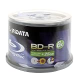 Ridata BD - R 6 X 25 GB Blu - rayメディアホワイトインクジェット印刷可能なハブディスク、50パック