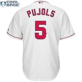 Albert Pujolsロサンゼルス・エンゼルス# 5 MLBメンズクールベースホームジャージー( Large )