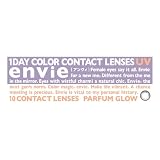 カラコン アンヴィ envie 1day 【パルファムグロウ】10枚入り UVカット 松本恵奈 カラーコンタクト ワンデー 度あり 度なし 14.1mm（パルファムグロウ／0.00）