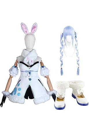 Amazon.co.jp: [楽コス] 兎田ぺこら コスプレ 衣装 フルセット うさぎ 