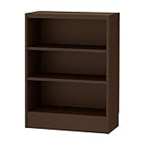 岩附(IWATSUKI) 書棚 ダークブラウン 高さ75cm 幅60 奥行29.5 レギュラー 幅木よけ加工有り 日本製 CS-W60-H75RHDB