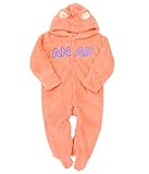ANAP KIDS くま着ぐるみロンパース ピンク M