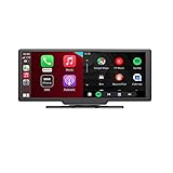 ワイヤレス Carplayer Android Auto、10.26 インチ タッチスクリーン ポータブル カー ステレオ サポート Bluetooth ハンズフリー ミラーリンク FM トランスミッター