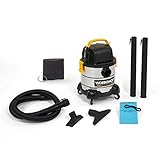 WORKSHOP Stainless Wet Dry Vac WS0400SS Stainless Steel Wet Dry Vacuum Cleaner, 4-Gallon Stainless S
