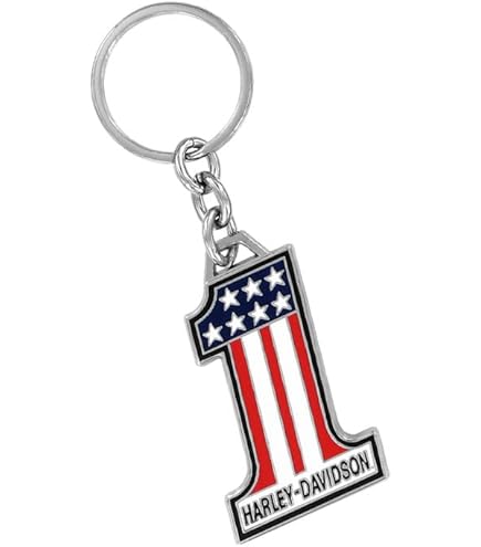 Amazon | ハーレーダビッドソン メタルキーリング 「ブラック B&S ロゴ