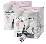 オキナ マウスウォッシュ ロングスピン スティック 10mL 2箱セット ＜100本入ｘ2箱 200本＞ 携帯 個包装【日本製】 (ROSE)