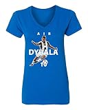 Juventusパウロ・ディバラ" Air Dybala "サッカーレディースVネックTシャツ M