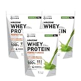 WINZONE（ウィンゾーン）ホエイ プロテイン パーフェクトチョイス 3kg（1kg×3袋）本格抹茶風味 国内製造 11種ビタミン 4種ミネラル WPC 日本新薬