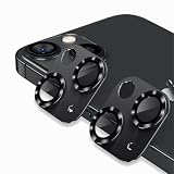 対応 iPhone 14 / iPhone 14 Plus レンズ保護フィルム【2枚入り】【国産旭硝子AGC素材 - 高 品質 】 アイフォン14 カメラフィルム アルミ合金製 アイフォン14 Plus レンズフィルム 保護フィルム iPhone 14Plus 強化ガラス製 キズ防止 耐衝撃 露出オーバー防止 防爆裂 一体感 撥油性 超薄型 液晶 防塵 防滴 薄型 高透過 指紋防止 貼り付け簡単 鎧のパターン仕様 (ブラック)