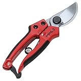E-Value アルミ柄 剪定鋏 グリップ付 生木13mmまで 175mm EGP-1N