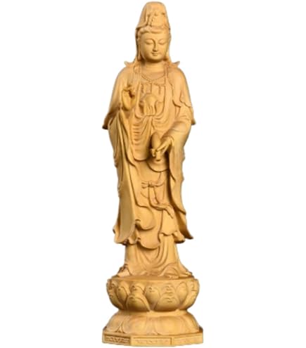 Amazon｜大元帥明王 木彫り仏像 桧木 立像 6面8臂 高さ38CM (Color : 2