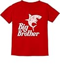 TeeStars – Big BrotherギフトShark Lovingボーイズ幼児/幼児キッズTシャツ カラー: レッド